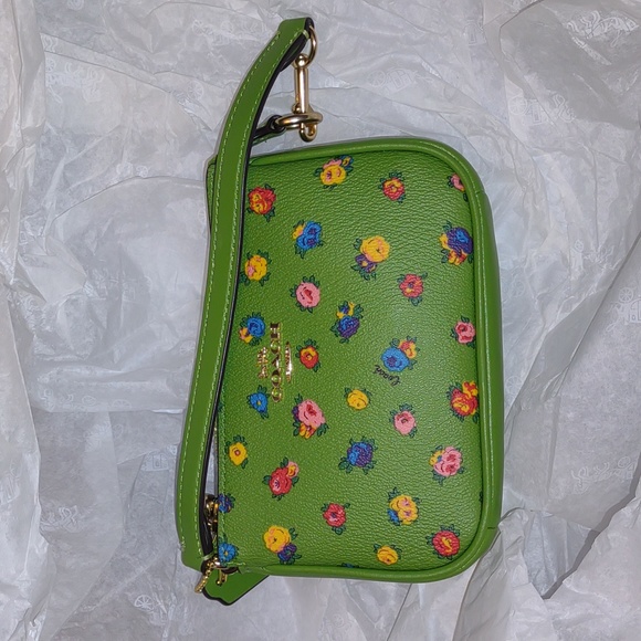 😺COACH Nolita 15 Mini Vintage Rose Print - Picture 8 of 13